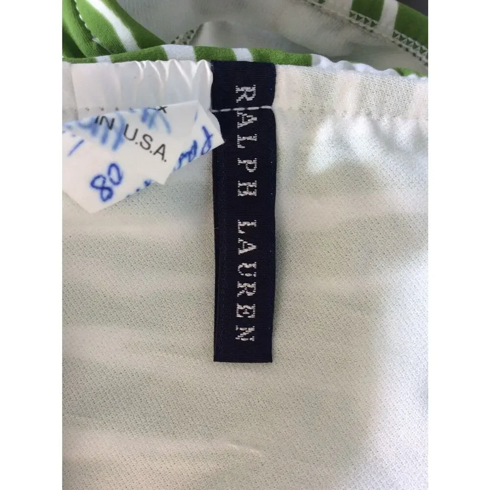 Ralph Lauren Blue Label Bikini Bottom Zebra Print Swimwear Beach Summer